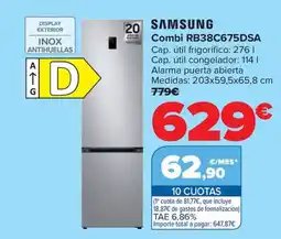 Carrefour SAMSUNG Combi RB38C675DSA oferta