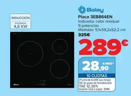 Carrefour BALAY Placa 3EB864EN oferta
