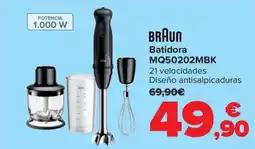 Carrefour BRAUN Batidora MQ50202MBK oferta