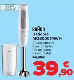 Carrefour BRAUN Batidora MQ50001MWH oferta
