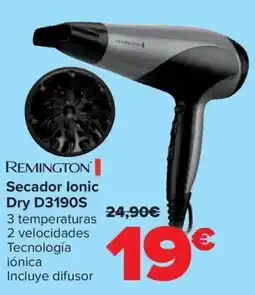 Carrefour REMINGTON Secador lonic Dry D3190S oferta