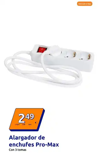 Action Alargador de enchufes Pro-Max oferta