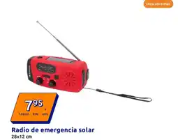 Action Radio de emergencia solar 28x12 cm oferta