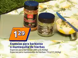 Action Especias para barbacoa o mantequilla de hierbas oferta