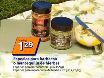 Action Especias para barbacoa o mantequilla de hierbas oferta