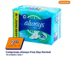 Action Compresas Always Free Day Normal oferta