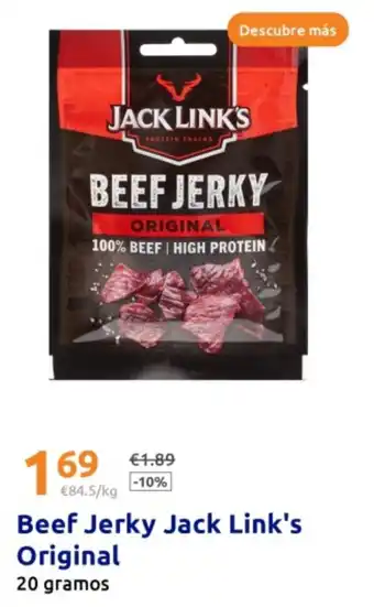Action JACK LINK'S Beef Jerky Original oferta