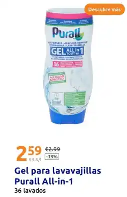 Action PURALL Gel para lavavajillas All-in-1 oferta