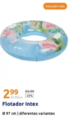 Action Flotador Intex oferta