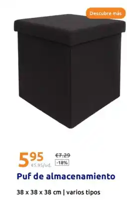 Action Puf de almacenamiento 38 x 38 x 38 cm oferta