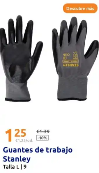 Action Guantes de trabajo Stanley oferta