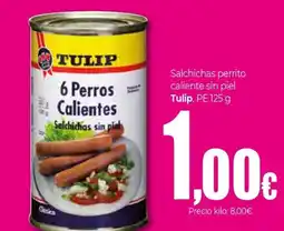 UDACO TULIP Salchichas perrito caliente sin piel oferta
