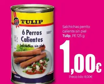 UDACO TULIP Salchichas perrito caliente sin piel oferta