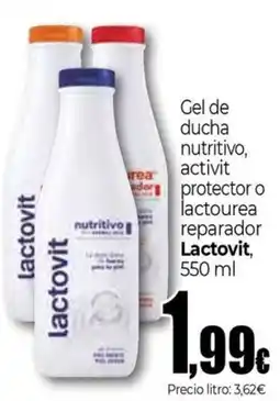 UDACO LACTOVIT Gel de ducha nutritivo, activit protector o lactourea reparador oferta