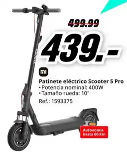 MediaMarkt Patinete eléctrico Scooter 5 Pro oferta