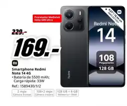 MediaMarkt Smartphone Redmi Note 14 4G oferta