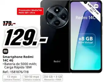 MediaMarkt REDMI Smartphone 14C 4G oferta