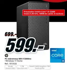 MediaMarkt HP PC sobremesa M01-F2000ns oferta