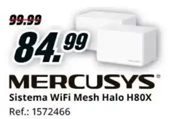 MediaMarkt MERCUSYS Sistema WiFi Mesh Halo H80X oferta