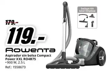 MediaMarkt ROWENTA Aspirador sin bolsa Compact Power XXL RO4B75 oferta