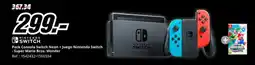 MediaMarkt Pack Consola Switch Neon + Juego Nintendo Switch -Super Mario Bros. Wonder oferta