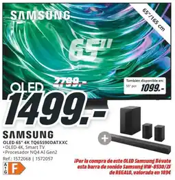 MediaMarkt SAMSUNG Oled 65" 4k tq65590datxxc oferta