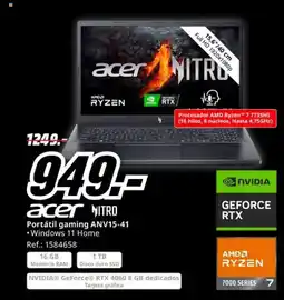 MediaMarkt ACER Portátil gaming ANV15-41 oferta
