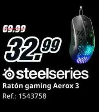 MediaMarkt STEELSERIES Ratón gaming Aerox 3 oferta