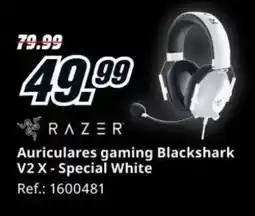 MediaMarkt RAZER Auriculares gaming Blackshark V2 X - Special White oferta