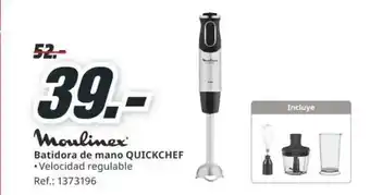 MediaMarkt MOULINEX Batidora de mano quickchef oferta