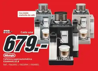 MediaMarkt DELONGHI Cafetera superautomática EXAM440.55.B oferta