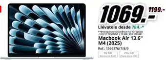 MediaMarkt Macbook Air 13.6" M4 (2025) oferta