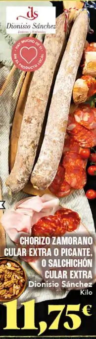 Gadis Cular extra o picante, o salchichón cular extra oferta