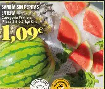 Gadis Sandia sin pepitas entera oferta