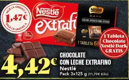 Gadis NESTLE Chocolate con leche extrafino oferta
