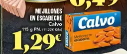 Gadis CALVO Mejillones en escabeche oferta