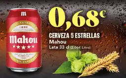 Gadis MAHOU Cerveza 5 estrellas oferta
