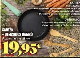 Gadis Sarten + utensilios bambú oferta
