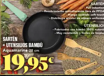 Gadis Sarten + utensilios bambú oferta