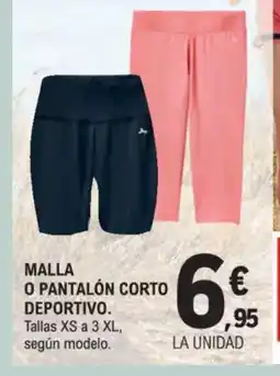 E.Leclerc Malla o pantalón corto deportivo oferta