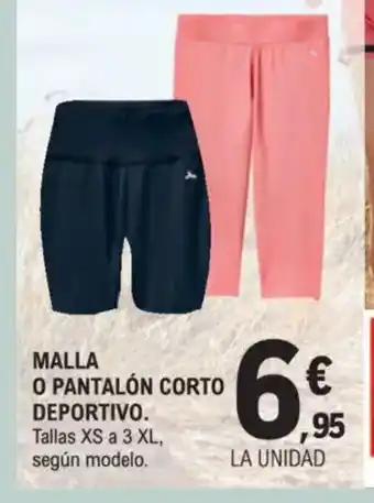 E.Leclerc Malla o pantalón corto deportivo oferta