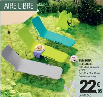 E.Leclerc Tumbona plegable oferta