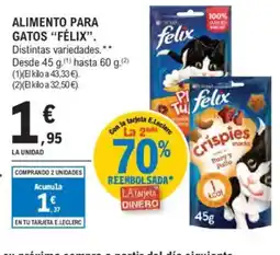E.Leclerc FELIX Alimento para gatos oferta