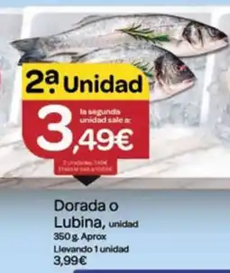 Supermercados El Jamón Dorada o Lubina oferta