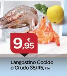 Supermercados El Jamón Langostino Cocido o Crudo oferta