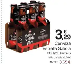 Supermercados El Jamón ESTRELLA GALICIA Cerveza oferta
