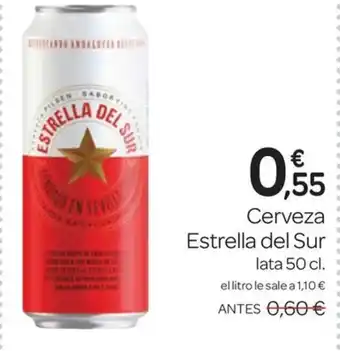 Supermercados El Jamón ESTRELLA DEL SUR Cerveza oferta