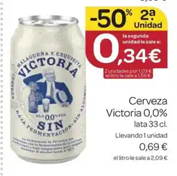 Supermercados El Jamón VICTORIA Cerveza oferta