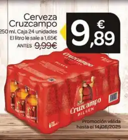 Supermercados El Jamón CRUZCAMPO Cerveza oferta
