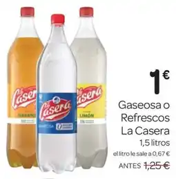 Supermercados El Jamón LA CASERA Gaseosa o Refrescos oferta